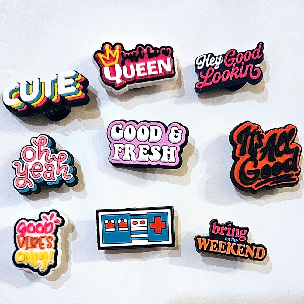 NEW Positive Funny Charms Jibbitz for Crocs